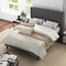 Costway Full/Queen Size Upholstered Platform Bed Button Tufted Headboard Mattress Foundation